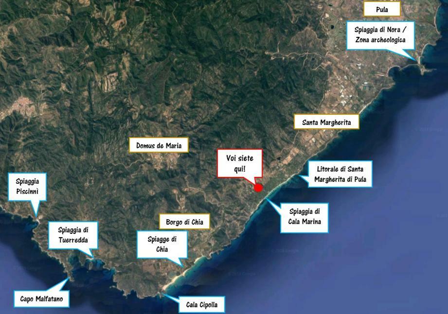 Capo Blu - Santa Margherita di Pula Villa Bagian luar foto
